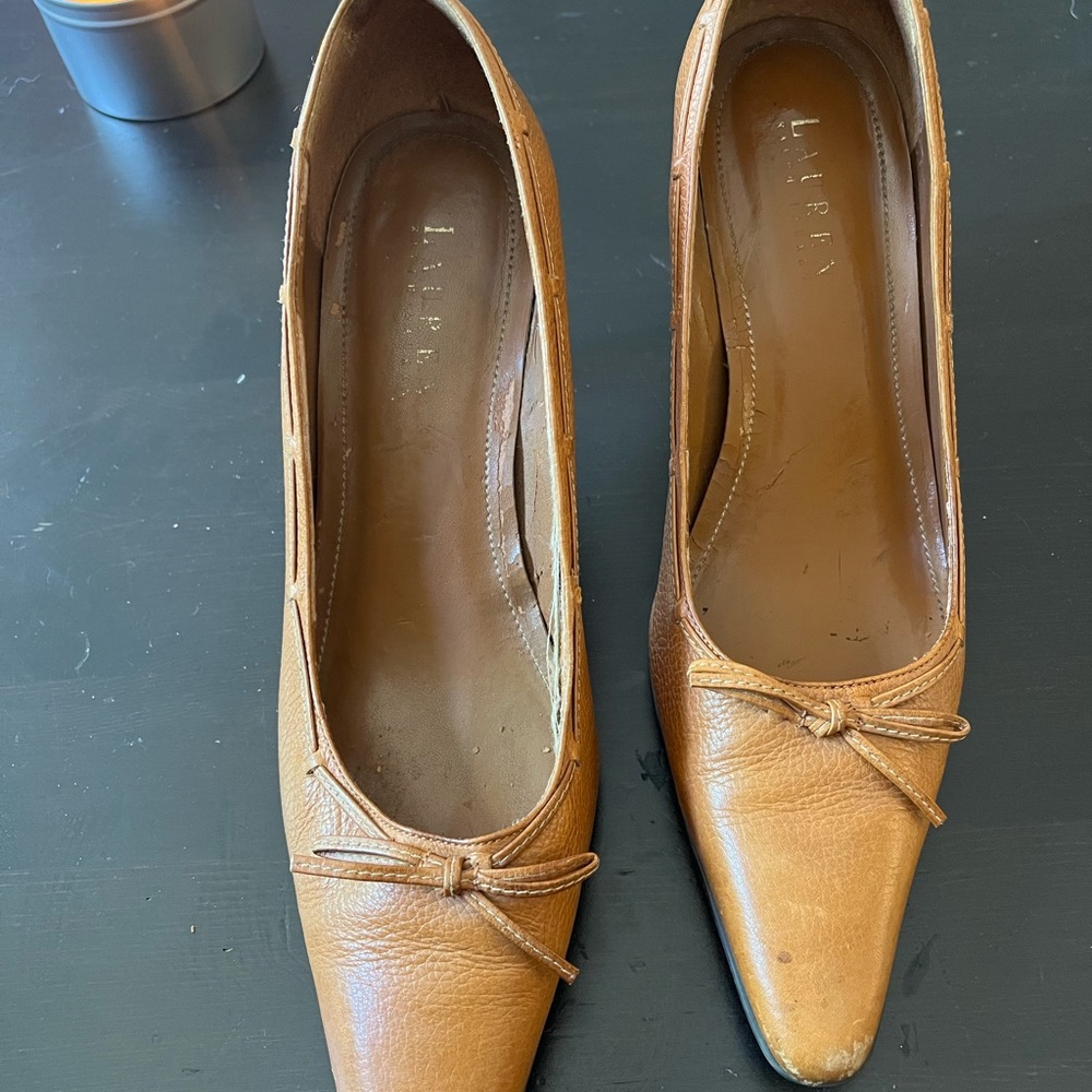 Ralph Lauren Leather Heels